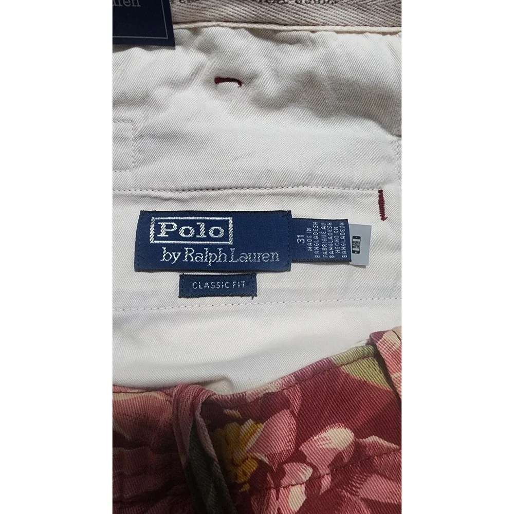 $148 NWT Polo Ralph Lauren Men's 9-Inch Classic Fit Floral Twill Shorts Size 31